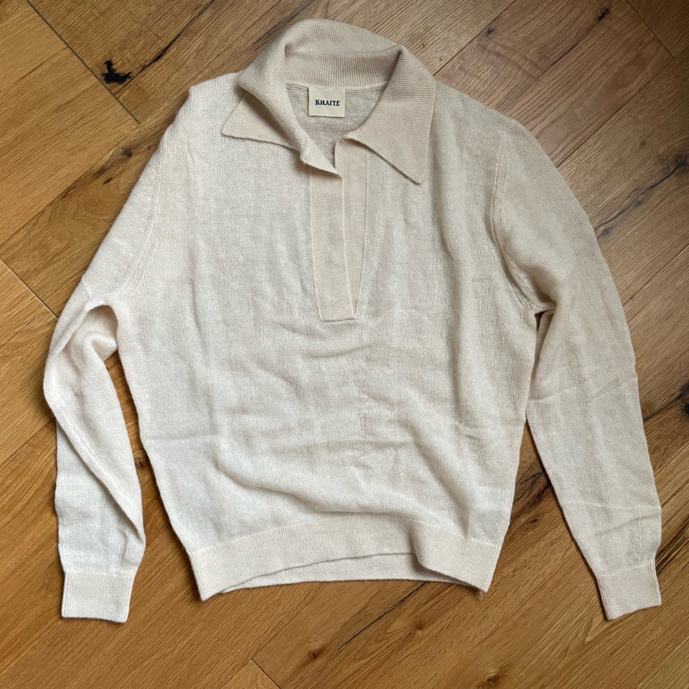 Khaite Jo Sweater in Custard